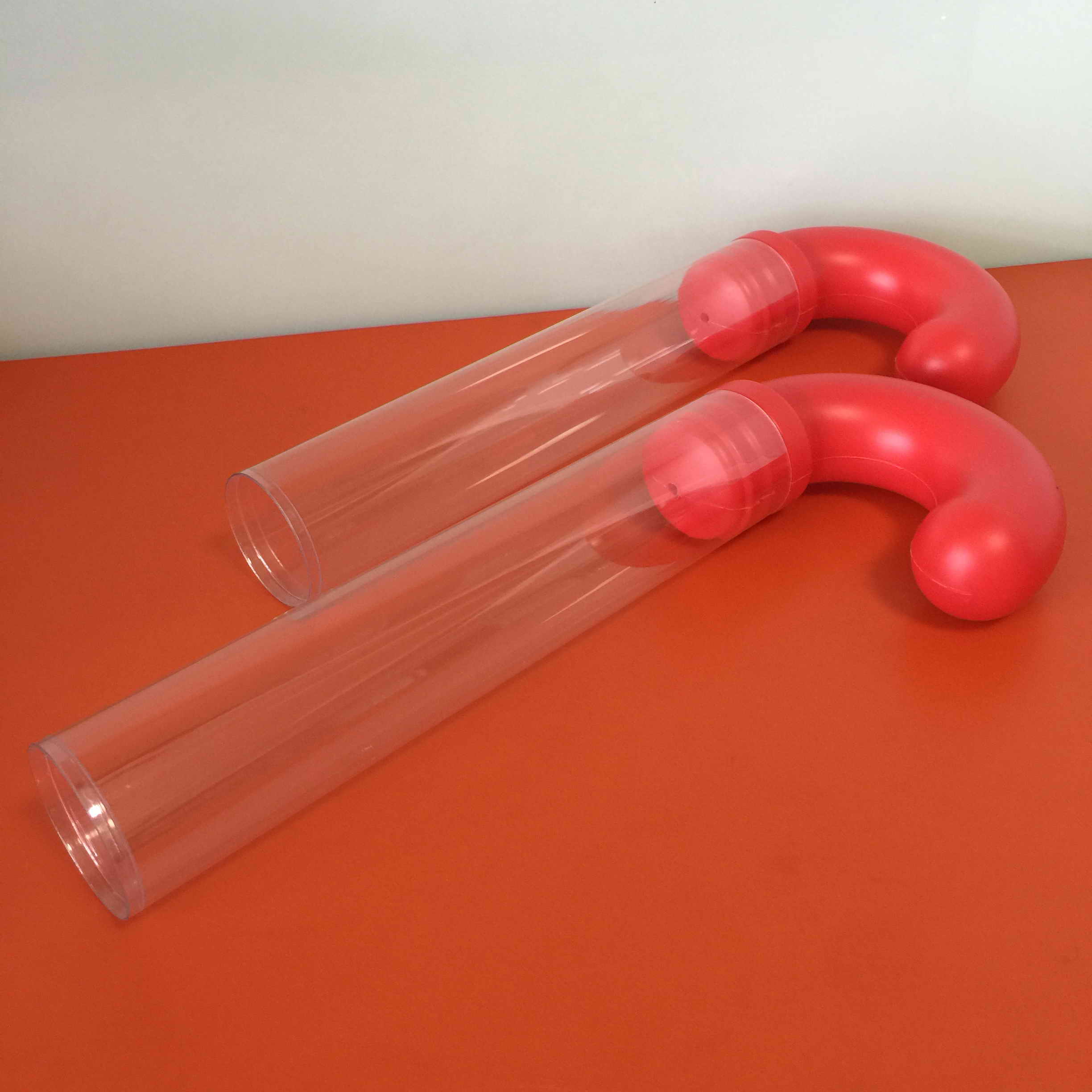 clear plastic candy cane tubes,candy cane tube,clear cane tubes